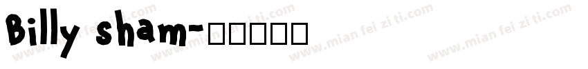 Billy sham字体转换